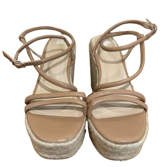 BP NWOB Cohan Espadrilles Wedges Platform Strappy Open Toe Brown Size 9.5 - Picture 2 of 6
